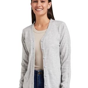 Symbol Women's Acrylic V Neck Regular Fit Cardigan Sweater (Available in Plus Sizes)
