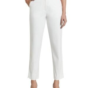 Symbol Premium Women's Mid Rise Cotton Tapered Trousers (Flexi-Waist | Smart Casual Pants) (Available in Plus Sizes)