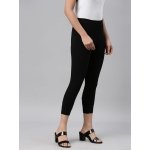 GO COLORS Women Soft Cotton Stretch Cropped Leggings