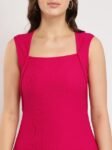 FableStreet Bodycon Knitted Dress - Fuchsia