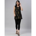 GO COLORS Women Soft Cotton Stretch Cropped Leggings