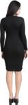 M-S A.S.2 Enterprises Black Bodycon Dress: Ribbed Knit Style, Slim Fit, Trendy Outfit, Comfortable & Chic for Women and Girls | Style 3