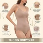 Women's Shapewear Tummy Control Bodysuit Seamless Sculpting Shaper Tank Top Body Suit & Snatched Waist Body Shaper Suit Thong or Brief