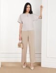Women's Pleated Rayon Trousers