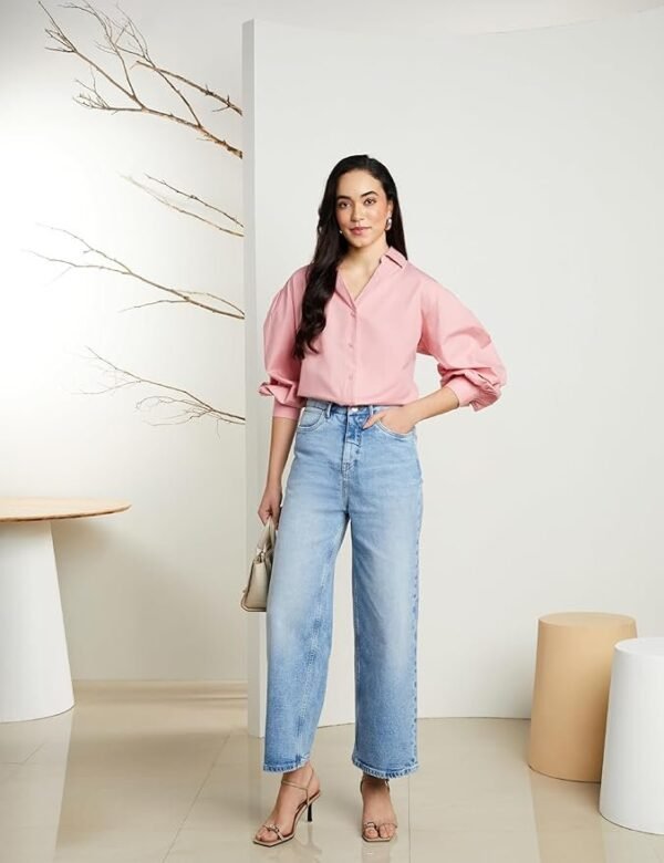 Symbol Premium Women's Baggy Wide Leg Jeans (High Waist | Ankle Length) (Available in Plus Sizes)