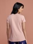 NYKD Women's Ultra Soft All Occasions Everyday Cotton T- Shirt/Tee Essential | Relaxed fit | Cotton | Crew Neck - NYLE216 - Almost Apricot-S