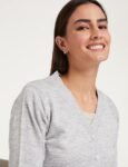 Symbol Women's Acrylic V Neck Regular Fit Cardigan Sweater (Available in Plus Sizes)