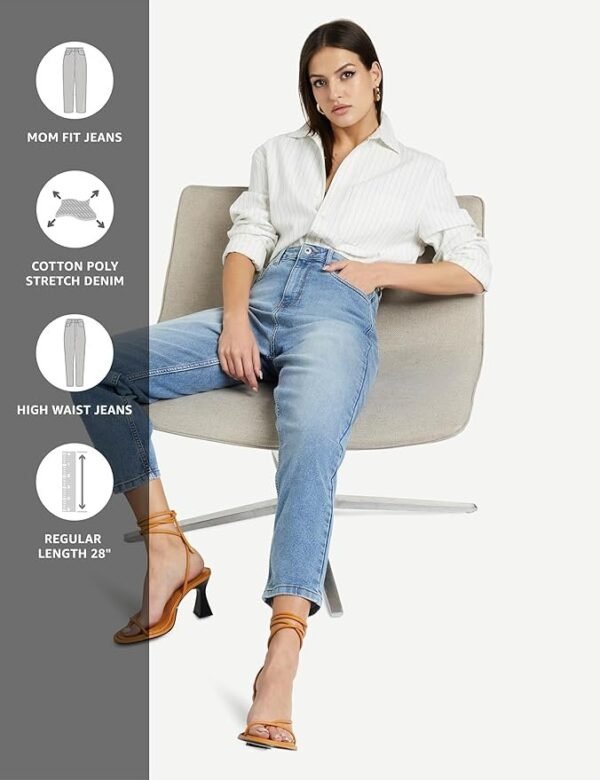 Women's MOM Fit Jeans (High Rise | Ankle Length) (Available in Plus Sizes)