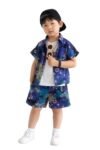 Pop Boys Co-ord Set – Printed Shirt & Shorts for Boys | Trendy Summer Outfit for Kids |
