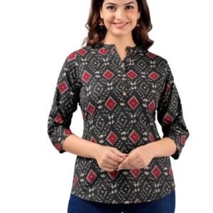 Women's Smocked Peplum Top