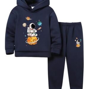 URBAN OX Trendy Printed Cotton Blend Hoodie T-shirt Jogger Pant Clothing Set for Boys | Fleece Hot