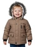 TUTE Stylish Infant Winter Jacket with Fur Hood & Sherpa Lining – Super Explorer Design