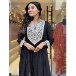 Wedani Rayon Anarkali Dress with Plazzo Pant for Women