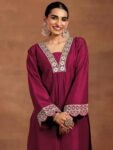 ANNI DESIGNER Pure Cotton Anarkali Kurta Palazzo Dupatta Set for Women