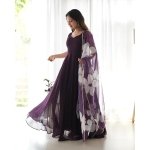 Fashion Basket Women's Georgette Anarkali Dress