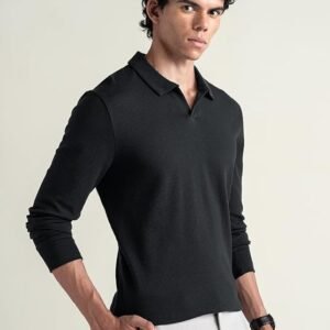 Men's Cotton Long Sleeve Polo
