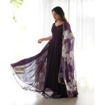 Fashion Basket Women's Georgette Anarkali Dress