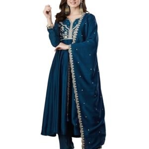 MOKOSH Women’s Anarkali Kurta Set with Dupatta