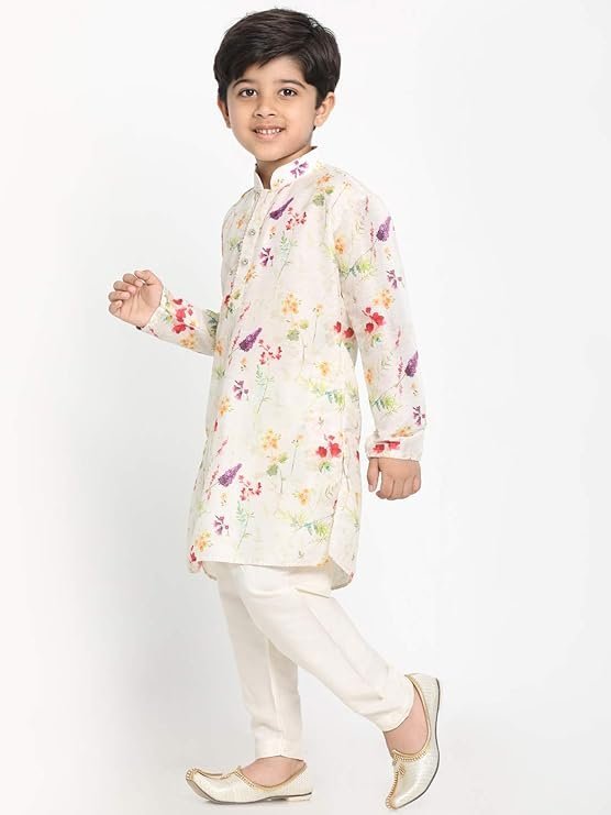 New Traditional Ethnic Set for Boys Printed Indian Dress Kids Ethnic Kurta Pajama