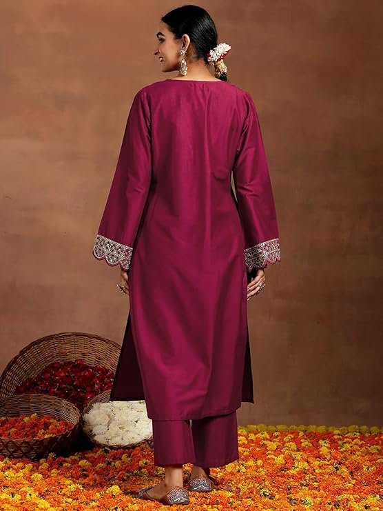 Wedani Rayon Anarkali Dress with Plazzo Pant for Women