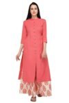 KD Women's Georgette Printed Anarkali Kurta with Pant & Dupatta Set Anarkali Kurti for Women