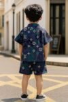 Pop Boys Co-ord Set – Printed Shirt & Shorts for Boys | Trendy Summer Outfit for Kids |