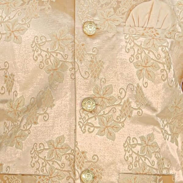 Pro-Ethic Style Developer Kurta Pajama For Kids Boys With Waistcoat | Silk | Floral | Traditional Dress (S-209)