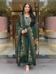 ANNI Desinger Women’s Viscose Anarkali Kurta Set with Pant & Dupatta