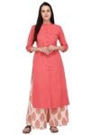 Pistaa's Women's Cotton Solid Readymade Salwar Suit Set