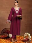 Wedani Rayon Anarkali Dress with Plazzo Pant for Women