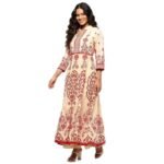 BIBA Women Cotton Anarkali Printed Suit Set