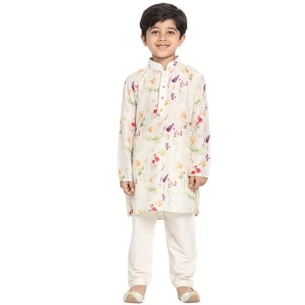 New Traditional Ethnic Set for Boys Printed Indian Dress Kids Ethnic Kurta Pajama