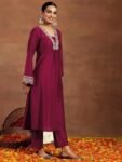 Wedani Rayon Anarkali Dress with Plazzo Pant for Women