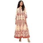 BIBA Women Cotton Anarkali Printed Suit Set