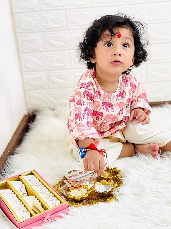 POLKA TOTS Elegant Traditional Dhoti Kurta Set for Baby Boys – Soft Cotton Ethnic Dress for Festivals And Weddings