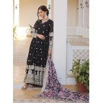 Fashion Basket Gergette Embroidered Long Anarkali