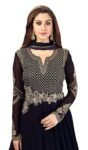 ANNI DESIGNER Women's Cotton Blend Anarkali Printed Kurta with Pant & Dupatta