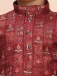 Pro-Ethic Style Developer Boys Heavy Cotton Printed Kurta and Pajama Set for Kid's Ethnic Wear