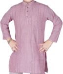 AJ DEZINES Boys Cotton Full Sleeve Solid Printed Kurta Pajama Set for Kids - Ethnic wear